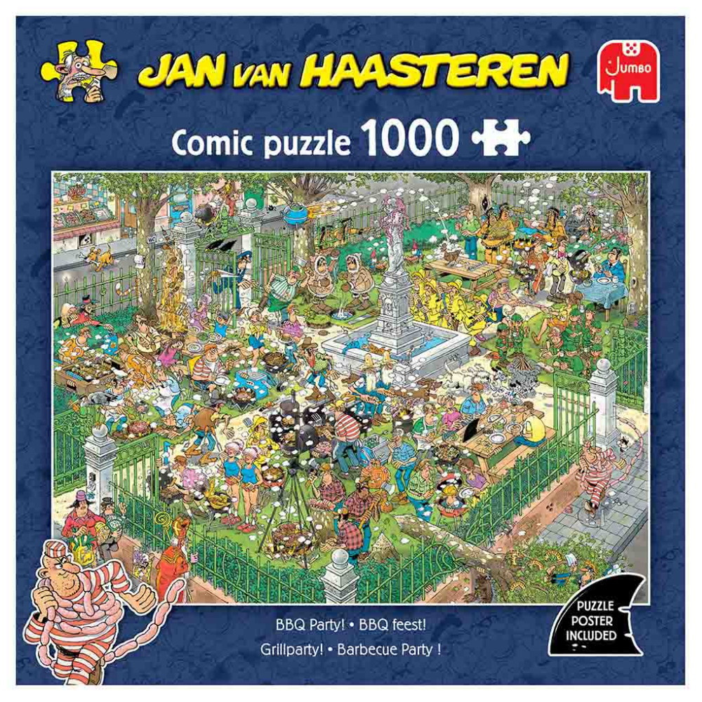 Jan van Haasteren Pussel: BBQ Party! 1000 Bitar