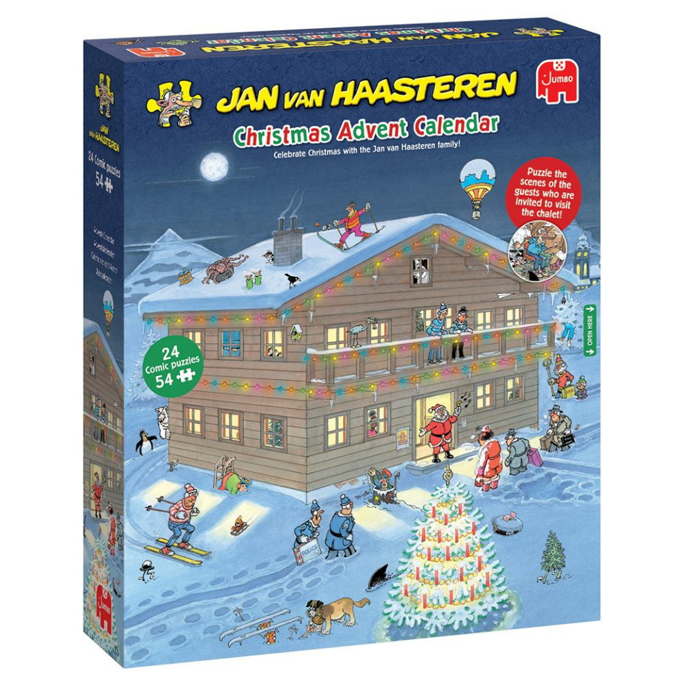 Jan van Haasteren Pussel - Adventskalender 2025 - 24 x 54 Bitar