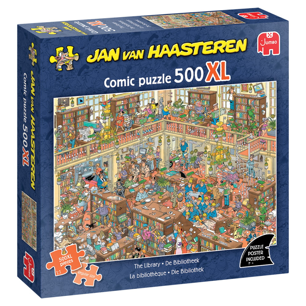 Jan van Haasteren Pussel - The Library 500 XXL Bitar