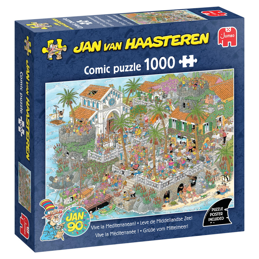 Jan van Haasteren Pussel: Vive la Mediterranean! 1000 Bitar