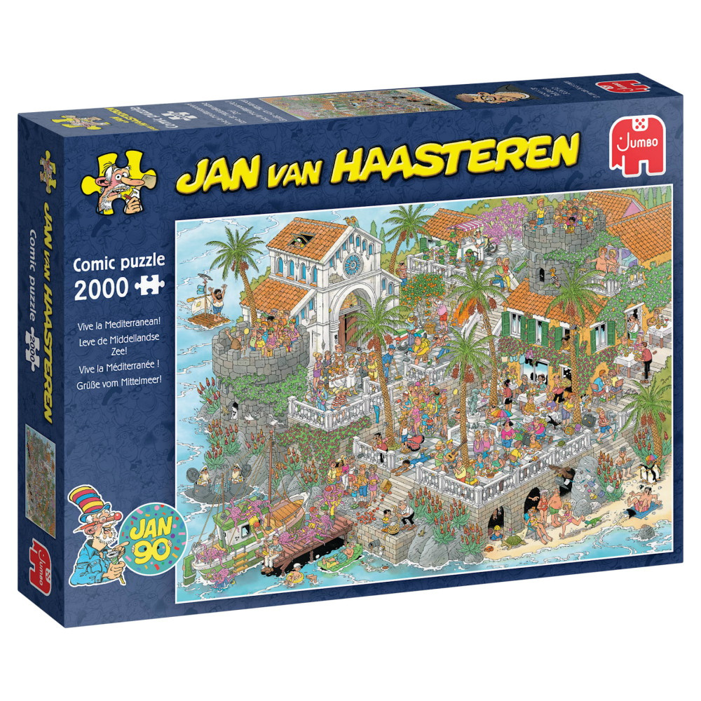 Jan van Haasteren Pussel: Vive la Mediterranean! 2000 Bitar