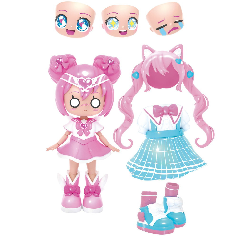 Animakii School Girl + Magical Girl 1 Docka