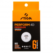 Stiga Perform Premium 40+ (6 st vita) Stiga Perform Premium 40+ (6 st vita)