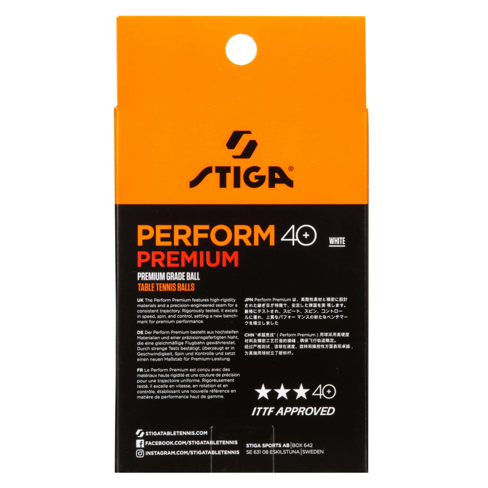 Stiga Perform Premium 40+ (6 st vita)