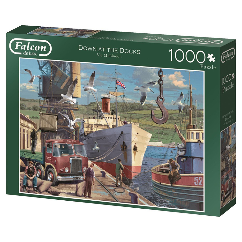 Jumbo Pussel - Down the docks 1000 Bitar