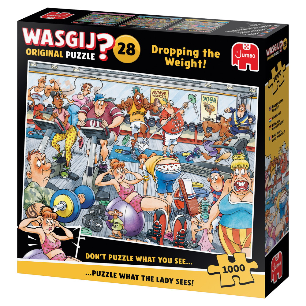 Wasgij? Original #28 - Dropping the weight! 1000 Bitar