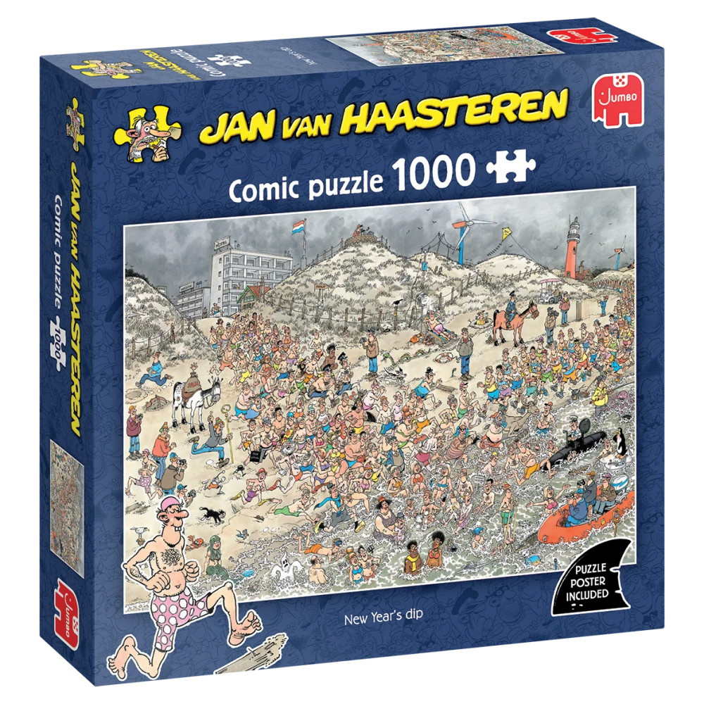 Jan van Haasteren Pussel: New Year's Dip 1000 Bitar