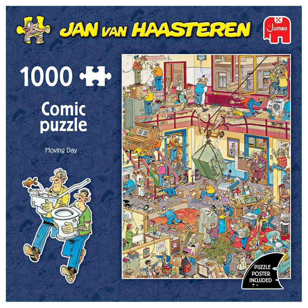 Jan van Haasteren Pussel: Moving Day 1000 Bitar
