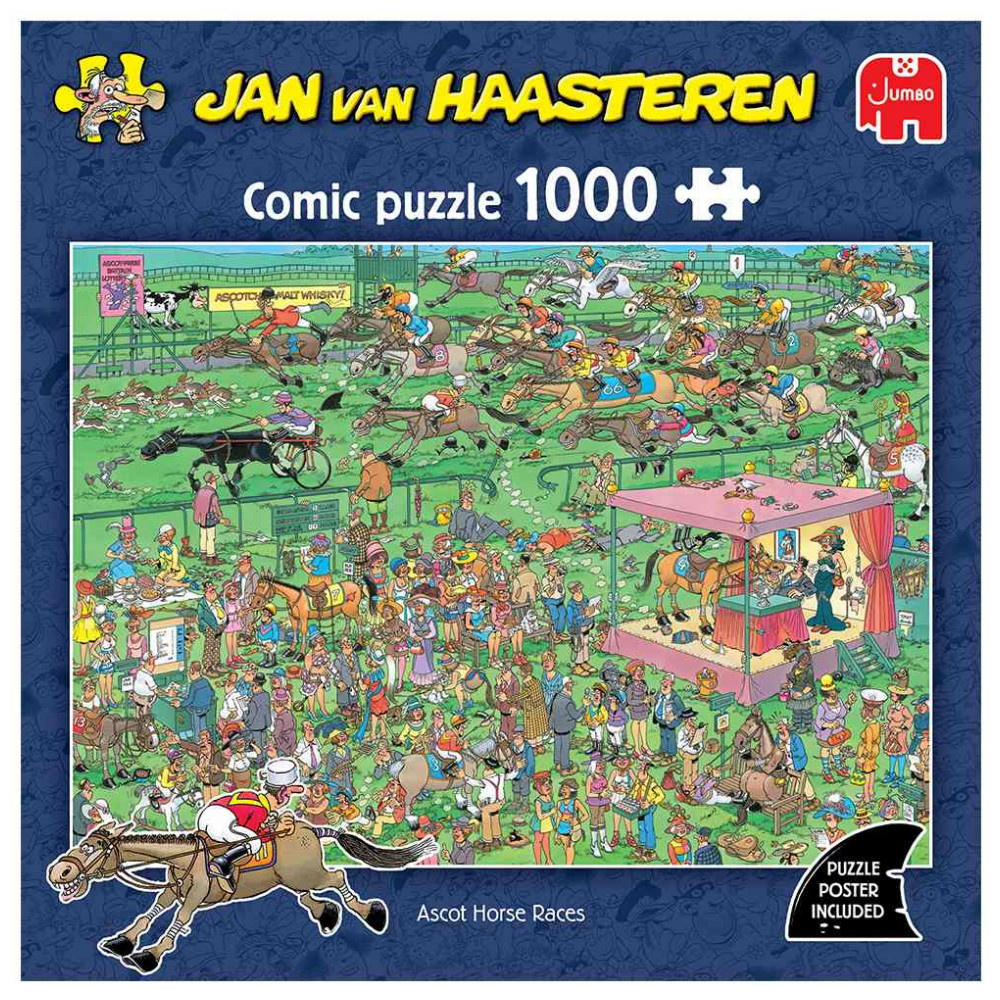 Jan van Haasteren Pussel: Ascot Horse Races 1000 Bitar