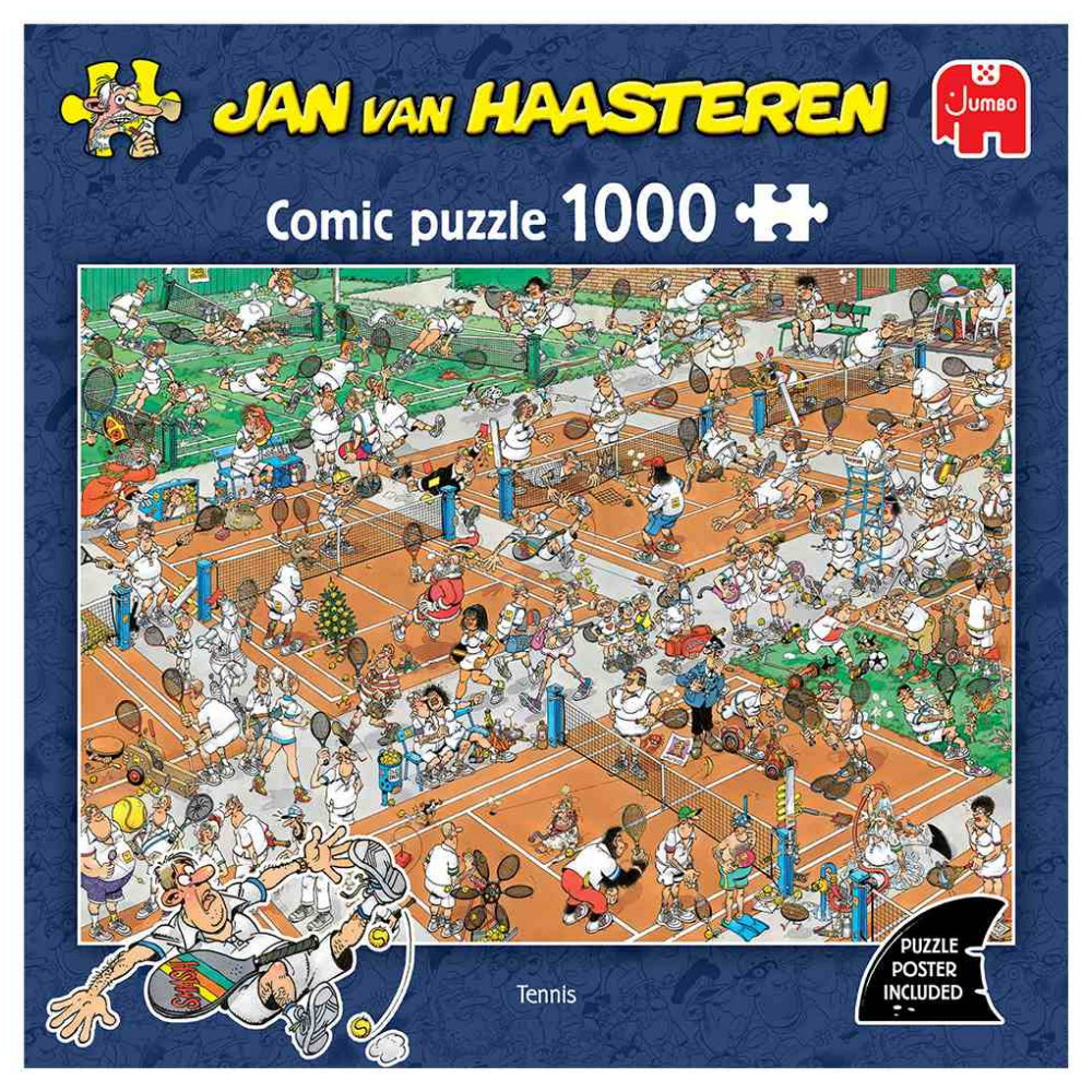Jan van Haasteren Pussel: Tennis 1000 Bitar