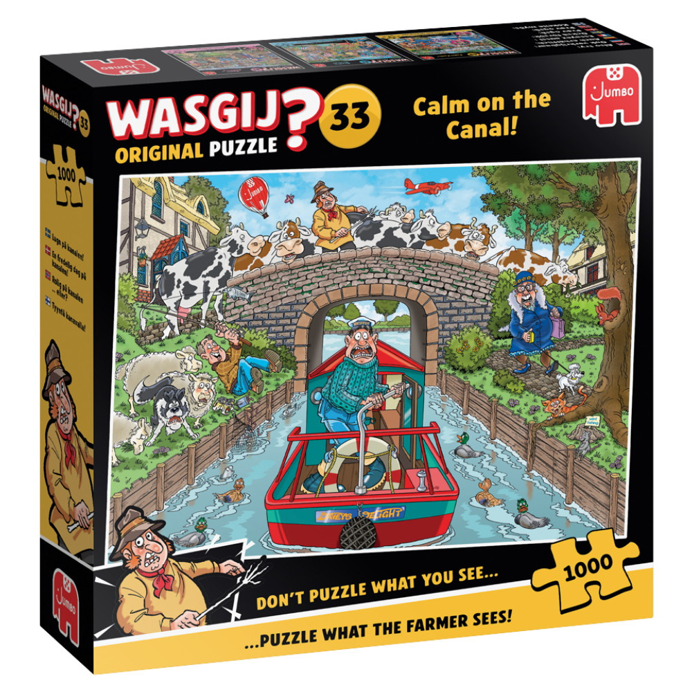 Wasgij? Original #33 - Calm on the Canal 1000 Bitar