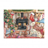 Jumbo Pussel - Christmas cats 500 Bitar Jumbo Pussel - Christmas cats 500 Bitar
