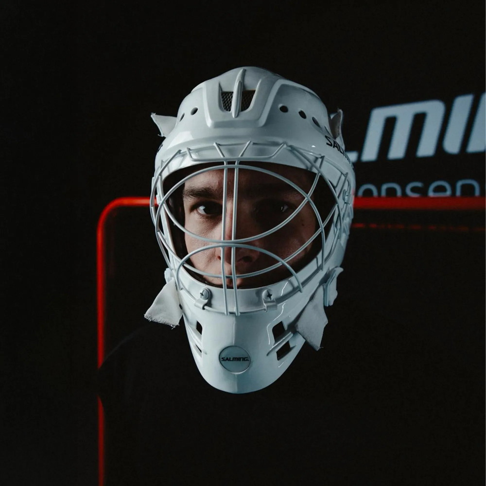Salming Phoenix Elite Målvaktshjälm, Vit