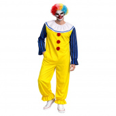 Läskig Clown Dräkt med Peruk - Herr Läskig Clown Dräkt med Peruk - Herr