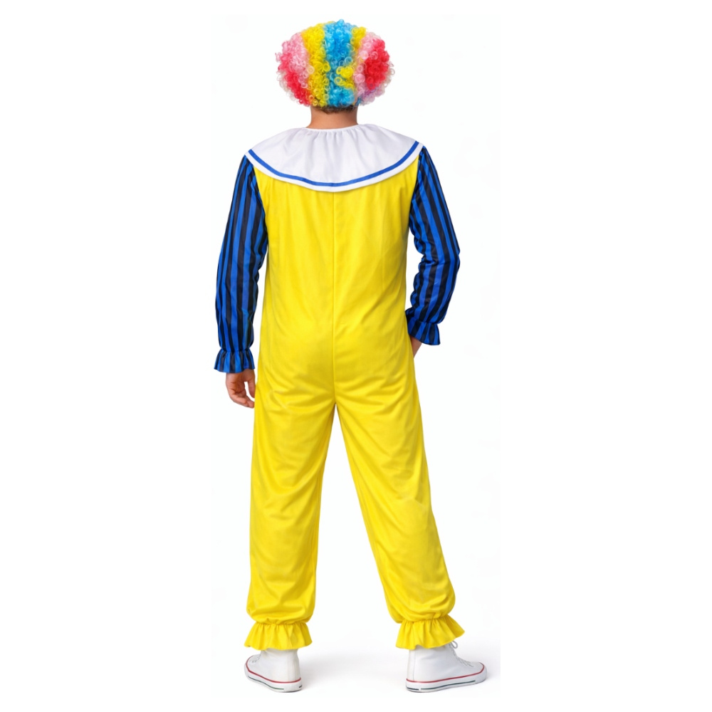 Läskig Clown Dräkt med Peruk - Herr