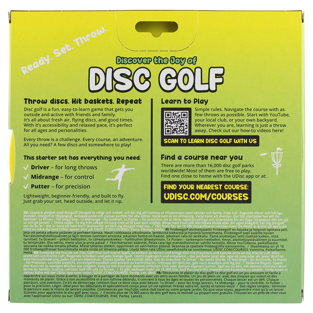 Discover the Joy of Disc Golf - 3 Disc Starter Set