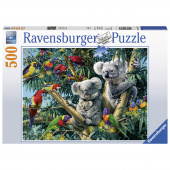 Ravensburger Pussel - Koalas in a Tree 500 Bitar Ravensburger Pussel - Koalas in a Tree 500 Bitar
