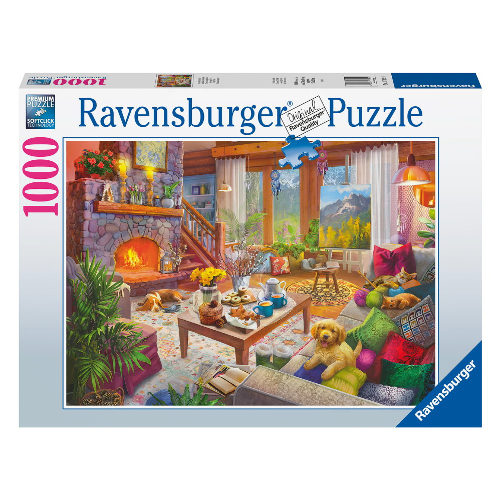 Ravensburger Pussel: Mysig stuga 1000 Bitar