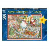 Ravensburger Pussel: Här kommer julen! 500 Bitar Ravensburger Pussel: Här kommer julen! 500 Bitar