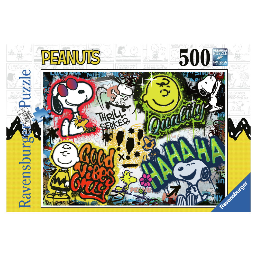 Ravensburger Pussel: Snoopy Graffiti 500 Bitar