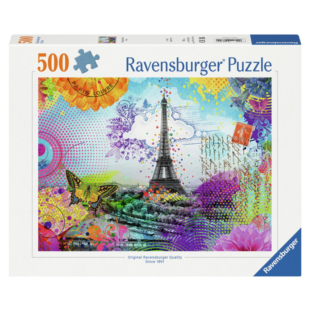 Ravensburger Pussel: Postcard from Paris 500 Bitar
