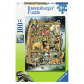 Ravensburger Pussel: Animals On The Shelf 100 XXL Bitar Ravensburger Pussel: Animals On The Shelf 100 XXL Bitar
