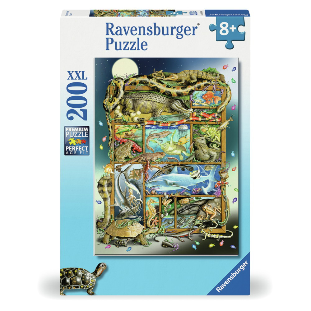 Ravensburger Pussel: Fish And Reptile Menagerie 200 XXL Bitar