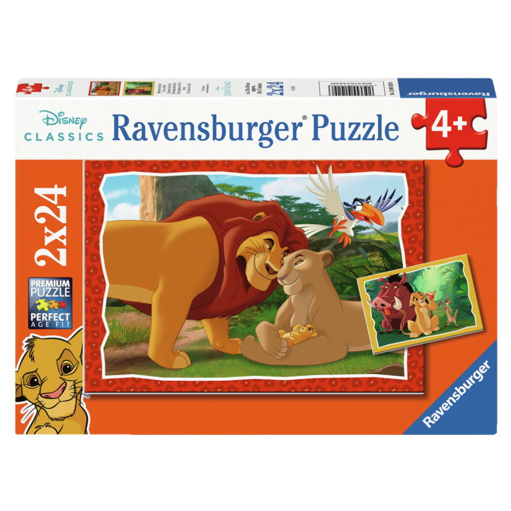 Ravensburger Pussel: Lejonkungen 2x24 Bitar