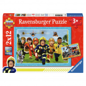 Ravensburger Pussel: Brandman Sams räddare kommer 2x12 Bitar Ravensburger Pussel: Brandman Sams räddare kommer 2x12 Bitar
