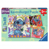Ravensburger Pussel: Disney Stitch 3x49 Bitar Ravensburger Pussel: Disney Stitch 3x49 Bitar
