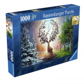 Ravensburger Pussel: Deer at Day and Night 1000 Bitar Ravensburger Pussel: Deer at Day and Night 1000 Bitar