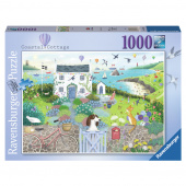 Ravensburger Pussel: Coastal Cottage 1000 Bitar Ravensburger Pussel: Coastal Cottage 1000 Bitar