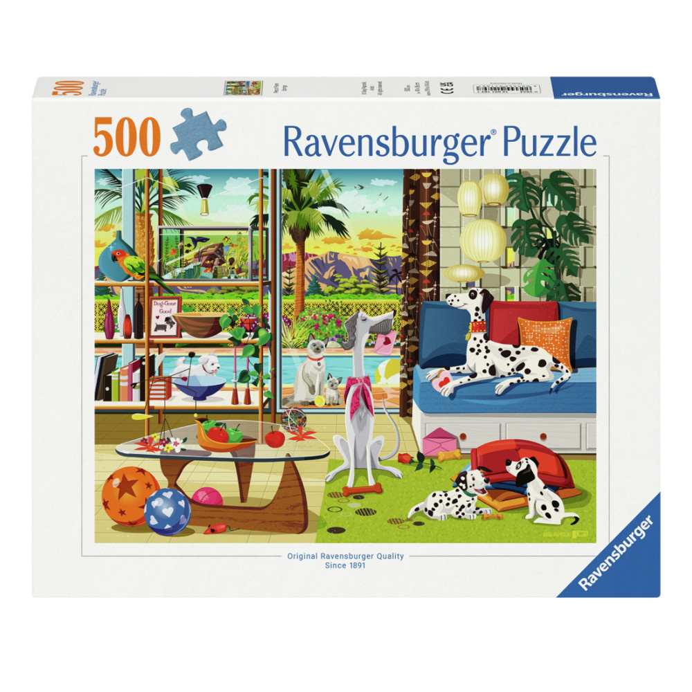 Ravensburger Pussel: Pets of Palm Springs 500 Bitar