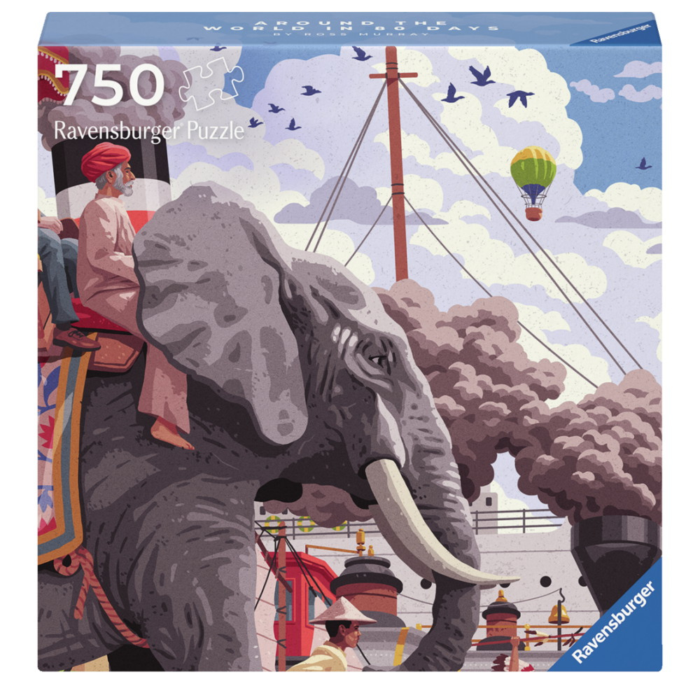 Ravensburger Pussel: Around the world in 80 days 750 Bitar