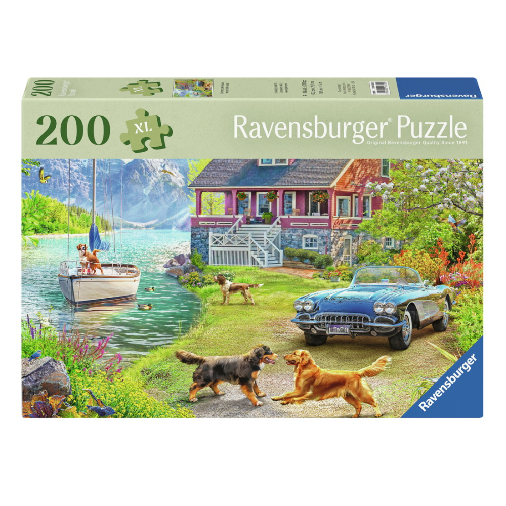 Ravensburger Pussel: Summer Lake House 200 XL Bitar