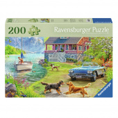 Ravensburger Pussel: Summer Lake House 200 XL Bitar Ravensburger Pussel: Summer Lake House 200 XL Bitar