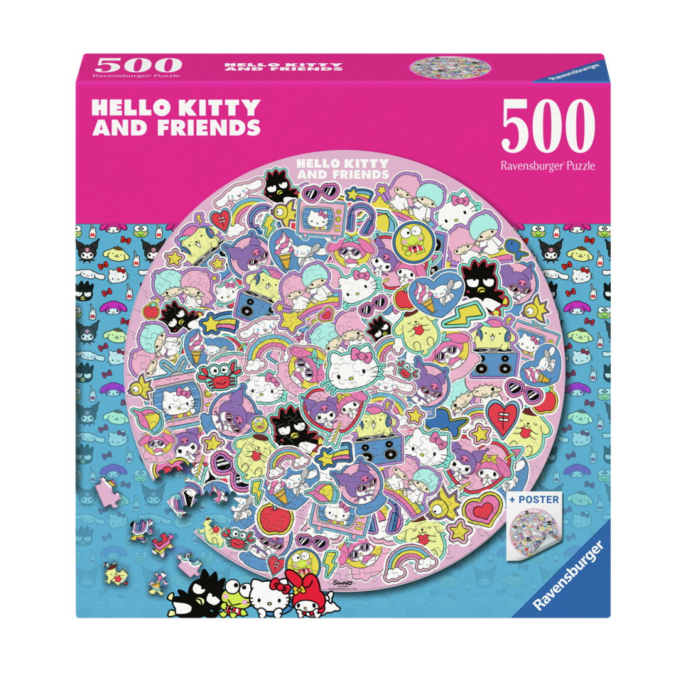 Ravensburger Pussel: Hello Kitty Circular 500 Bitar