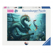 Ravensburger Pussel: Enchanted Depths Dragon Mermaid 1000 Bitar Ravensburger Pussel: Enchanted Depths Dragon Mermaid 1000 Bitar