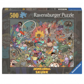 Ravensburger Pussel: En helt vanlig dag på Skurkskolan 500 Bitar Ravensburger Pussel: En helt vanlig dag på Skurkskolan 500 Bitar