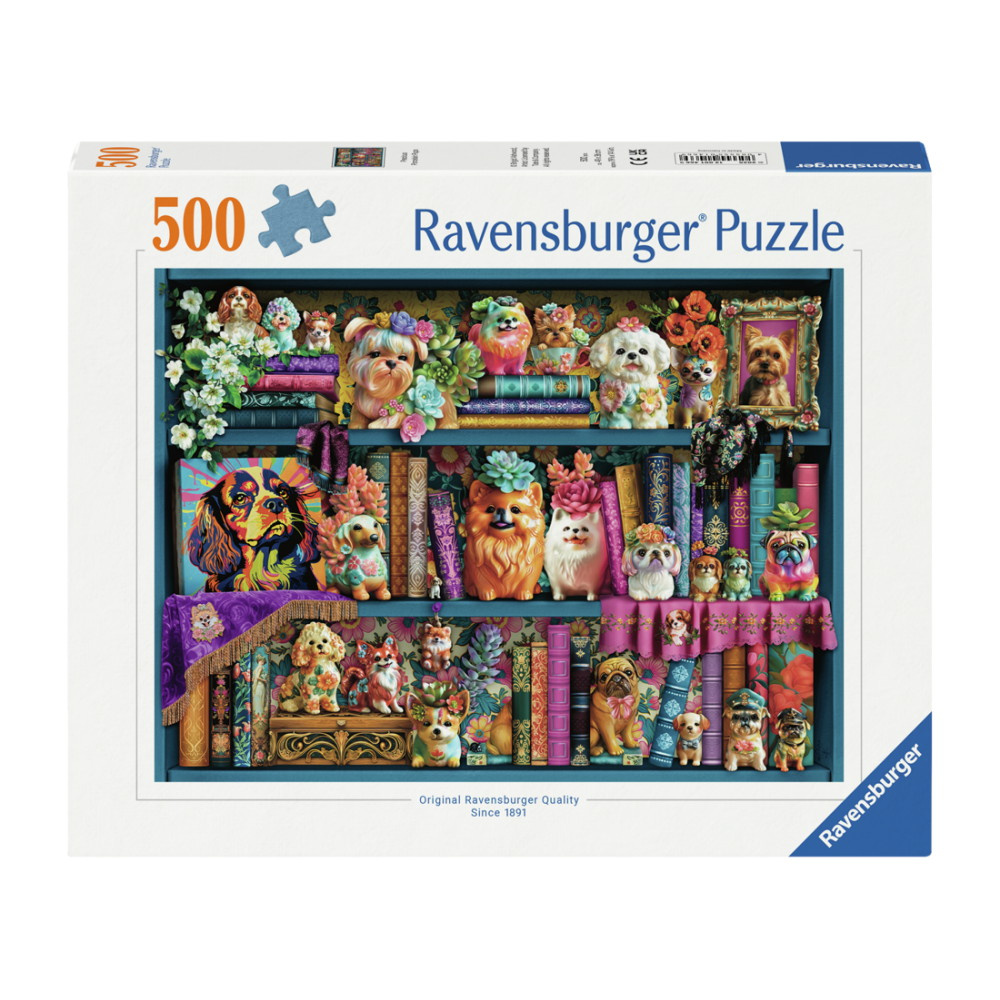 Ravensburger Pussel: Precious Porcelain Pups 500 Bitar