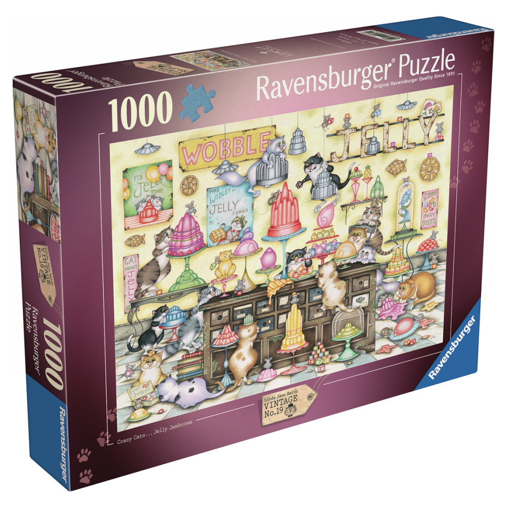 Ravensburger Pussel: Crazy Cats... Jelly Jamboree 1000 Bitar