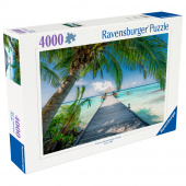 Ravensburger Pussel: Dream Beach on the Maldives 4000 Bitar Ravensburger Pussel: Dream Beach on the Maldives 4000 Bitar