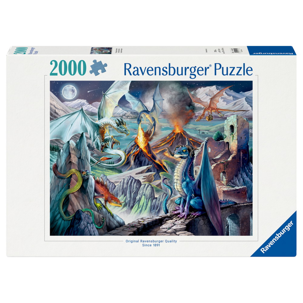 Ravensburger Pussel: The Dragon Guardians 2000 Bitar