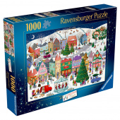 Ravensburger Pussel: Christmas Town 1000 Bitar Ravensburger Pussel: Christmas Town 1000 Bitar