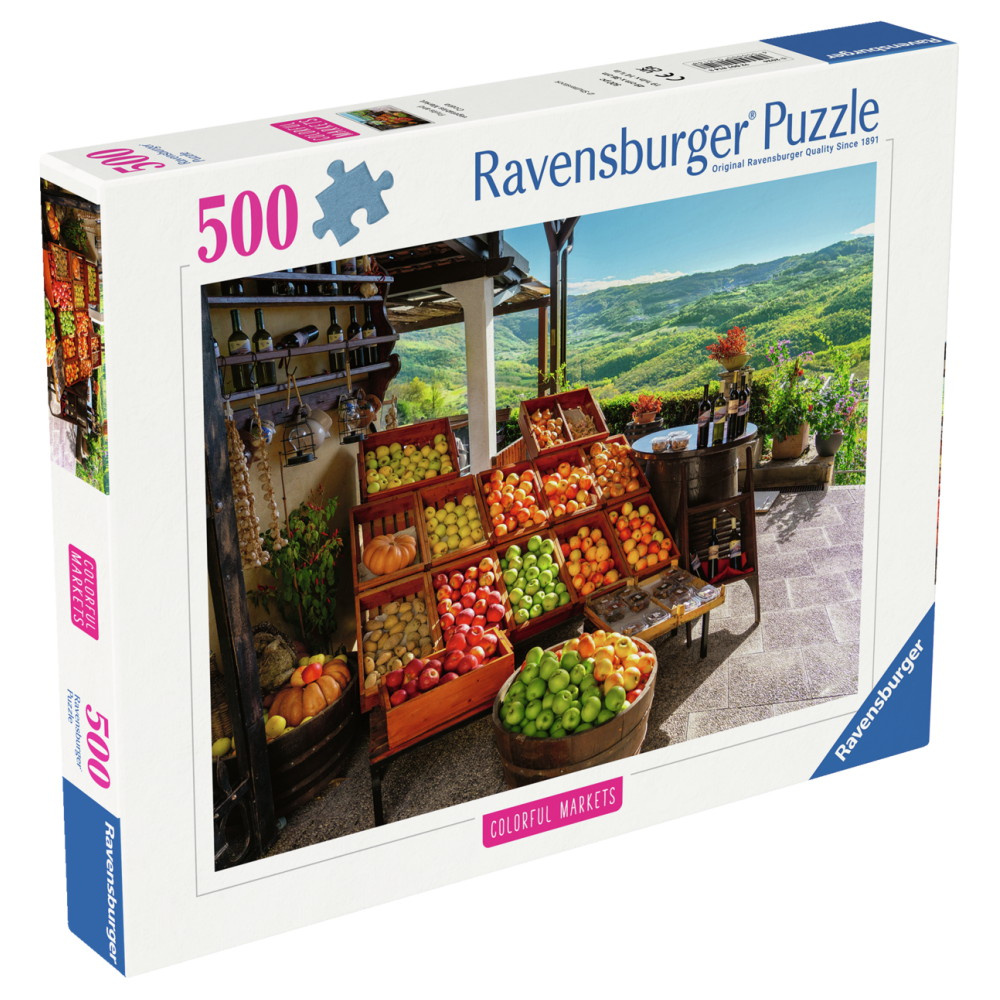 Ravensburger Pussel: Fruit and vegetable Market, Croatia 500 Bitar