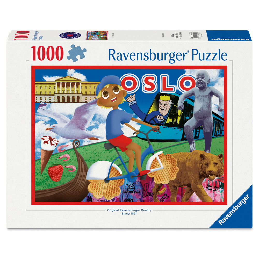 Ravensburger Pussel: The Tourist, Oslo 1000 Bitar