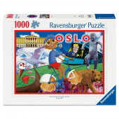 Ravensburger Pussel: The Tourist, Oslo 1000 Bitar Ravensburger Pussel: The Tourist, Oslo 1000 Bitar