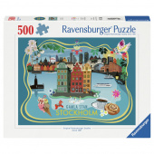 Ravensburger Pussel: Gamla Stan, Stockholm 500 Bitar Ravensburger Pussel: Gamla Stan, Stockholm 500 Bitar