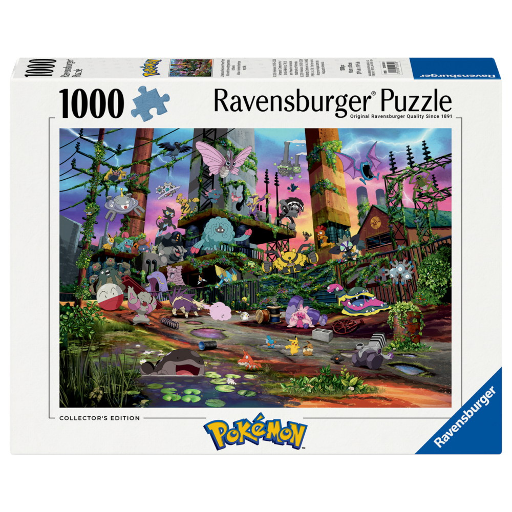 Ravensburger Pussel: Pokémon Jolteon and Reclaimed Power Plant 1000 Bitar