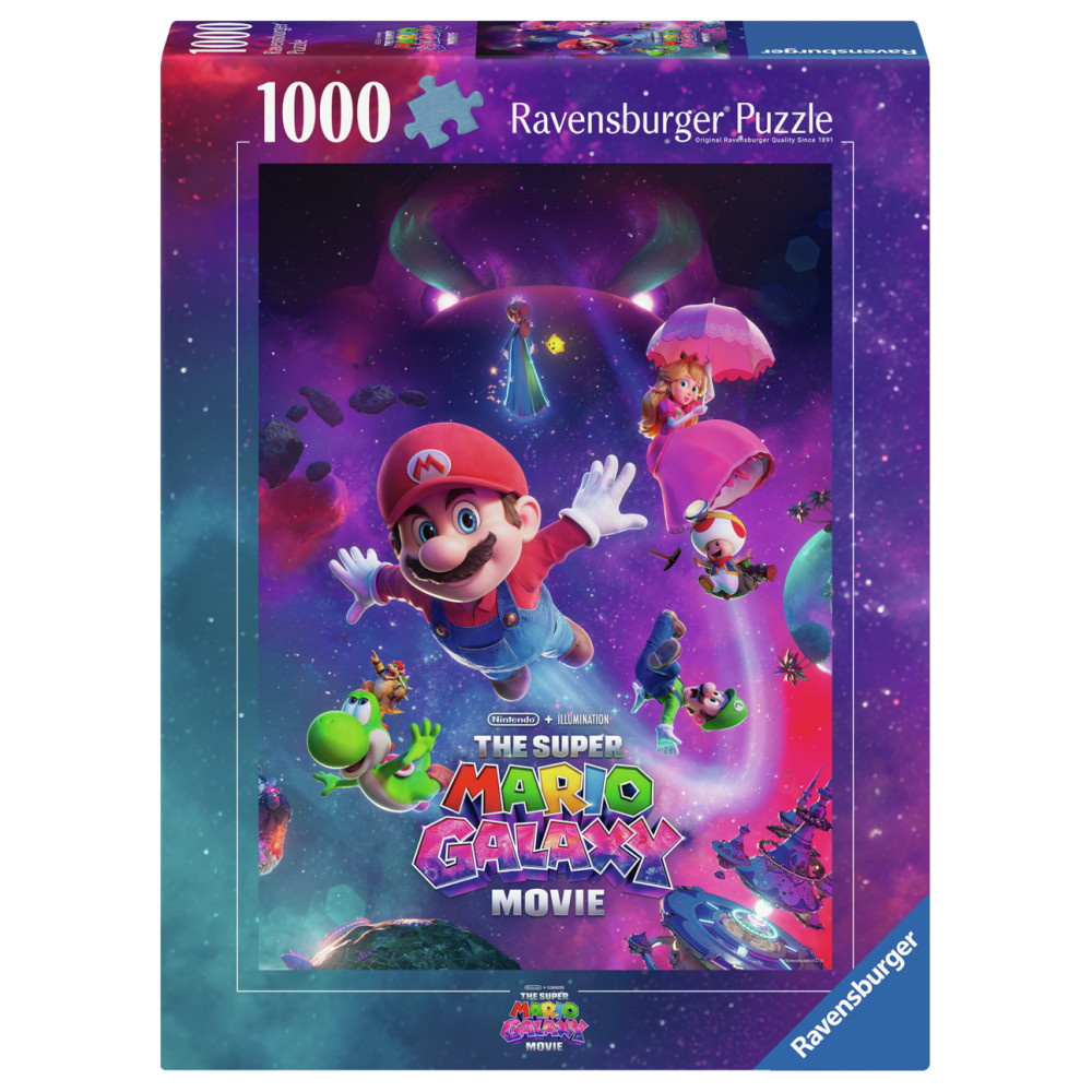 Ravensburger Pussel: Super Mario Galactic adventures! 1000 Bitar